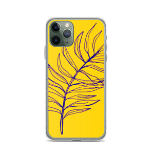 YELLOW PALM iPhone Case