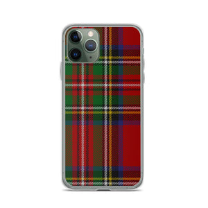 RED TARTAN PLAID iPhone Case