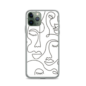 MODERN FACES iPhone Case