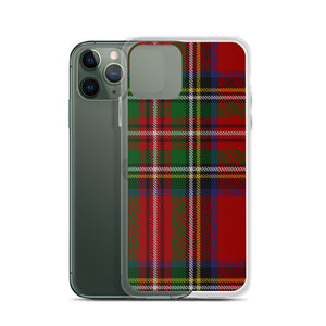 RED TARTAN PLAID iPhone Case