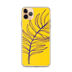 YELLOW PALM iPhone Case