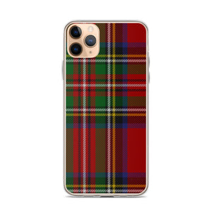 RED TARTAN PLAID iPhone Case