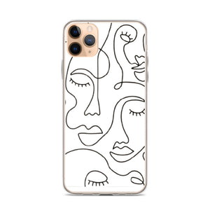 MODERN FACES iPhone Case