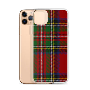 RED TARTAN PLAID iPhone Case