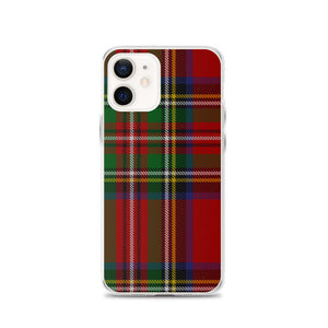 RED TARTAN PLAID iPhone Case