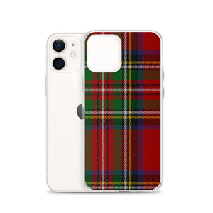 RED TARTAN PLAID iPhone Case