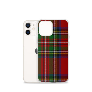 RED TARTAN PLAID iPhone Case