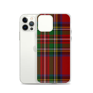 RED TARTAN PLAID iPhone Case