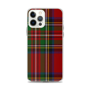 RED TARTAN PLAID iPhone Case