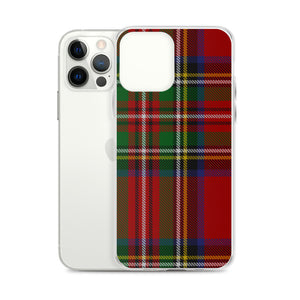 RED TARTAN PLAID iPhone Case