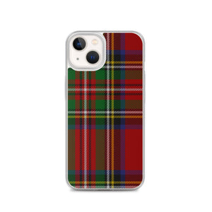 RED TARTAN PLAID iPhone Case