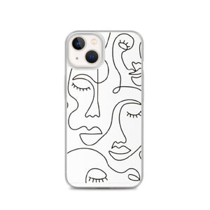 MODERN FACES iPhone Case