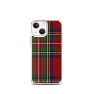 RED TARTAN PLAID iPhone Case