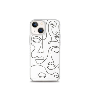 MODERN FACES iPhone Case