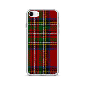 RED TARTAN PLAID iPhone Case