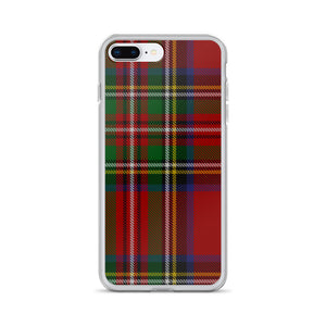 RED TARTAN PLAID iPhone Case