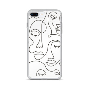 MODERN FACES iPhone Case