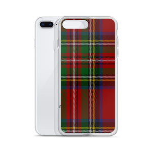 RED TARTAN PLAID iPhone Case