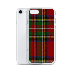 RED TARTAN PLAID iPhone Case