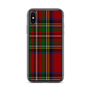 RED TARTAN PLAID iPhone Case