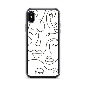 MODERN FACES iPhone Case