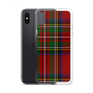 RED TARTAN PLAID iPhone Case