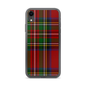 RED TARTAN PLAID iPhone Case