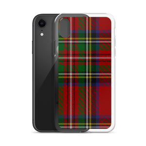 RED TARTAN PLAID iPhone Case