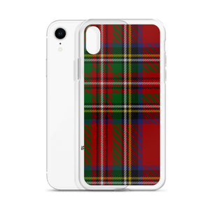 RED TARTAN PLAID iPhone Case