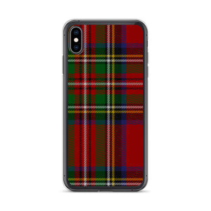 RED TARTAN PLAID iPhone Case