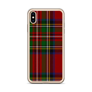 RED TARTAN PLAID iPhone Case