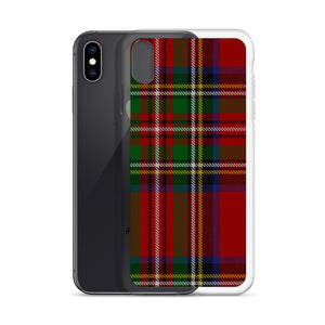 RED TARTAN PLAID iPhone Case