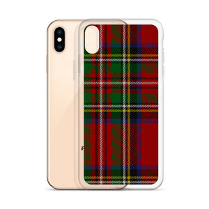 RED TARTAN PLAID iPhone Case