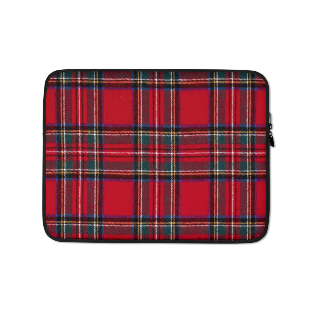 RED TARTAN PLAID Laptop Sleeve