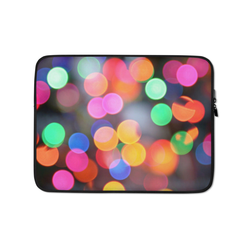 MULTICOLORED LIGHTS Laptop Sleeve