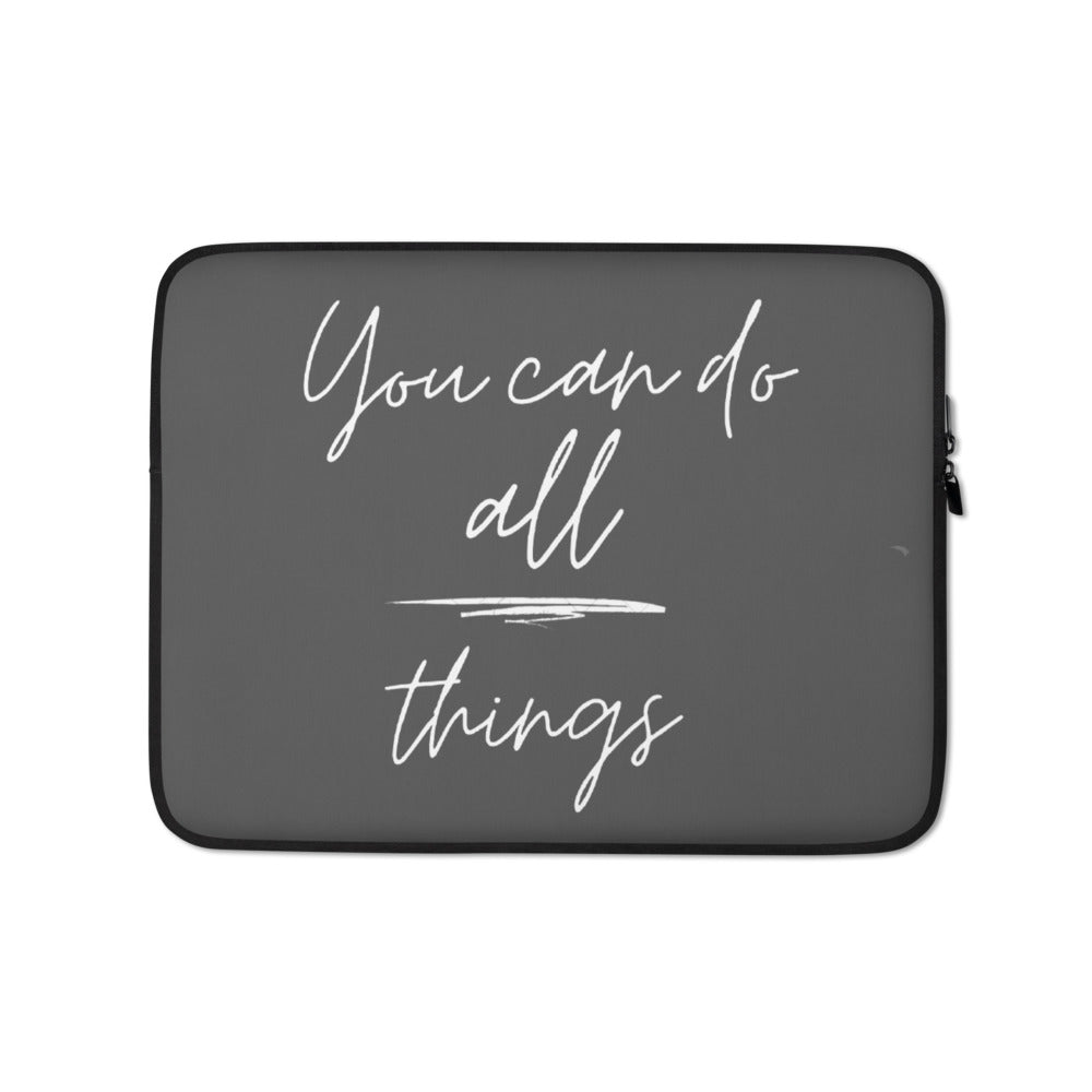 YOU CAN DO ALL THINGS Laptop Sleeve