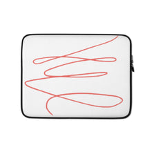 Load image into Gallery viewer, MODERN RED SWIRL Laptop Sleeve
