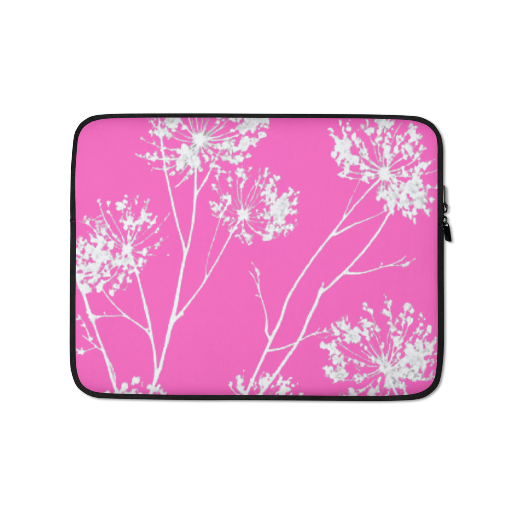 COASTAL HIGH PINK FLORAL Laptop Sleeve