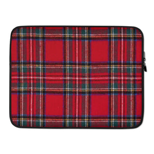 RED TARTAN PLAID Laptop Sleeve