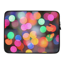 Load image into Gallery viewer, MULTICOLORED LIGHTS Laptop Sleeve
