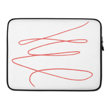 Load image into Gallery viewer, MODERN RED SWIRL Laptop Sleeve
