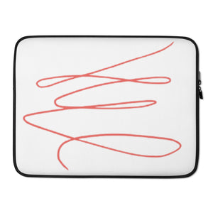 MODERN RED SWIRL Laptop Sleeve