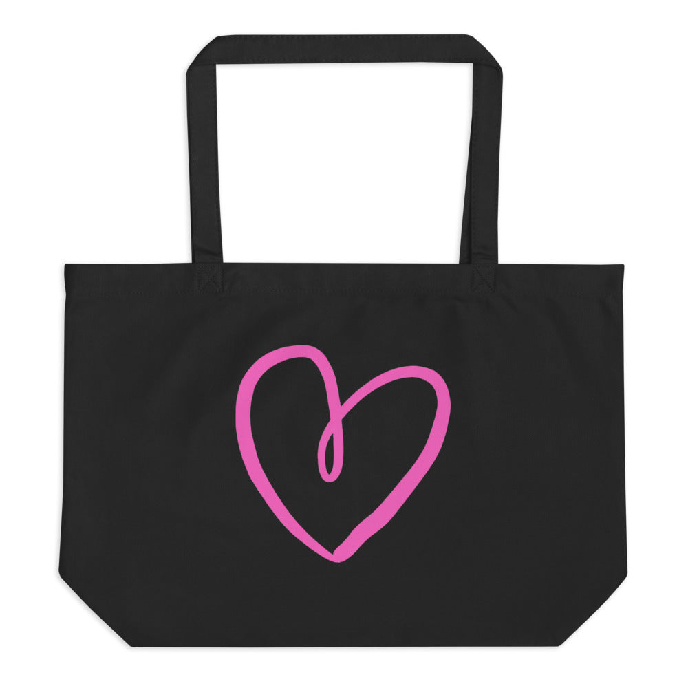 AMOUR Large organic tote bag