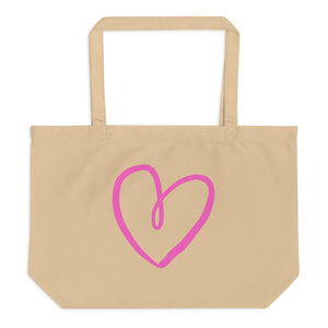 AMOUR Large organic tote bag