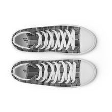 Load image into Gallery viewer, LINEAR Men’s high top canvas shoes
