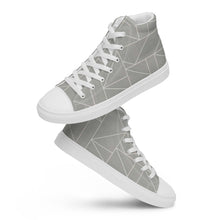 Load image into Gallery viewer, MODERN LINES Men’s high top canvas shoes
