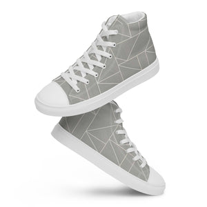 MODERN LINES Men’s high top canvas shoes