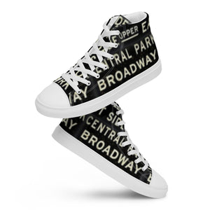 NEW YORK Men’s high top canvas shoes