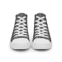 Load image into Gallery viewer, LINEAR Men’s high top canvas shoes
