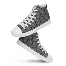 Load image into Gallery viewer, LINEAR Men’s high top canvas shoes
